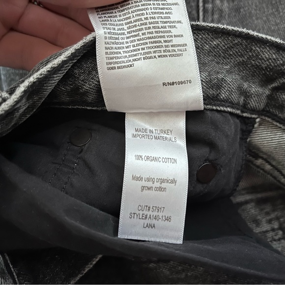 Agolde - Lana mid rise fall straight black jeans - Picture 7 of 8